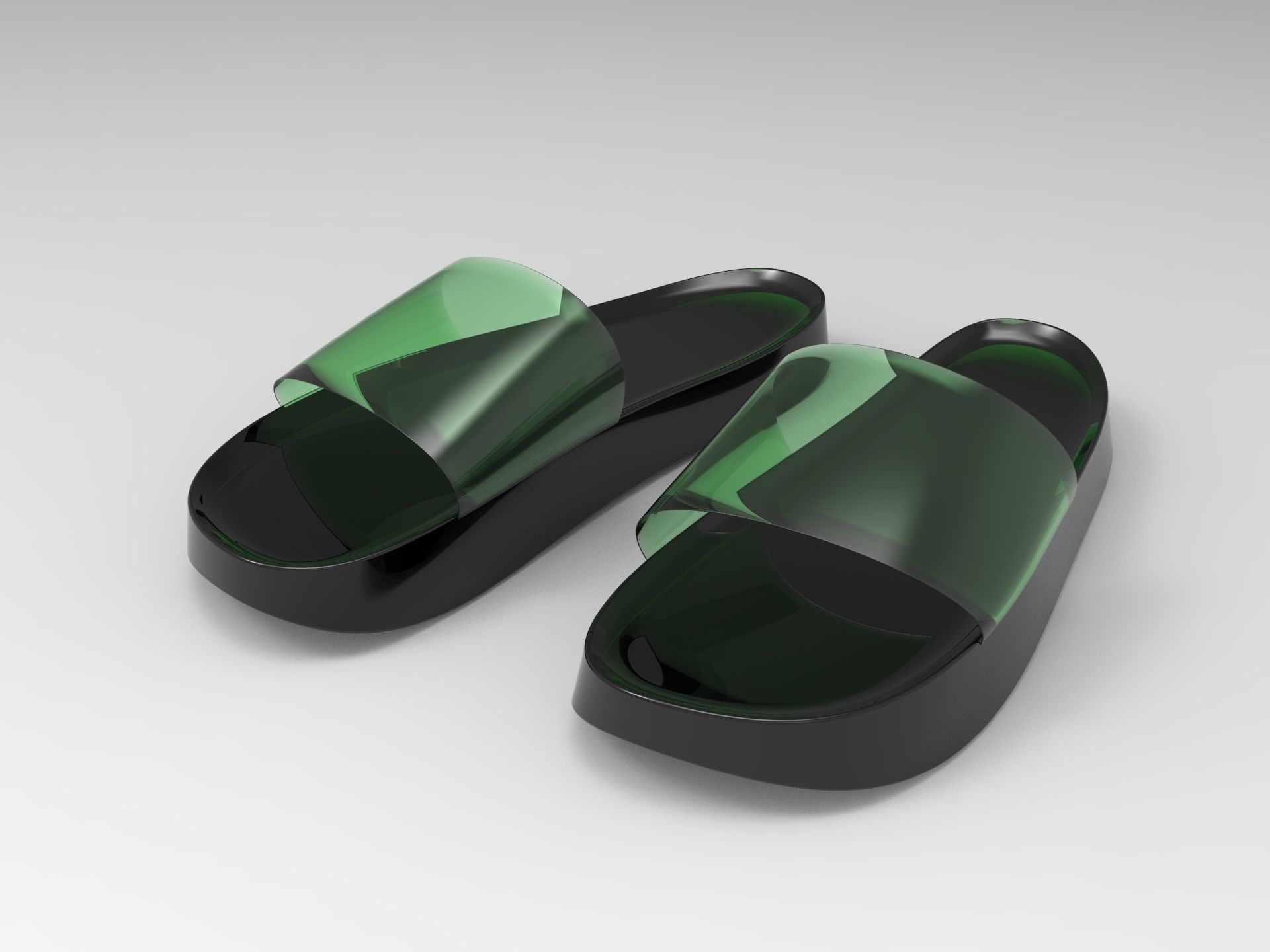 Sandals two 3D model_14