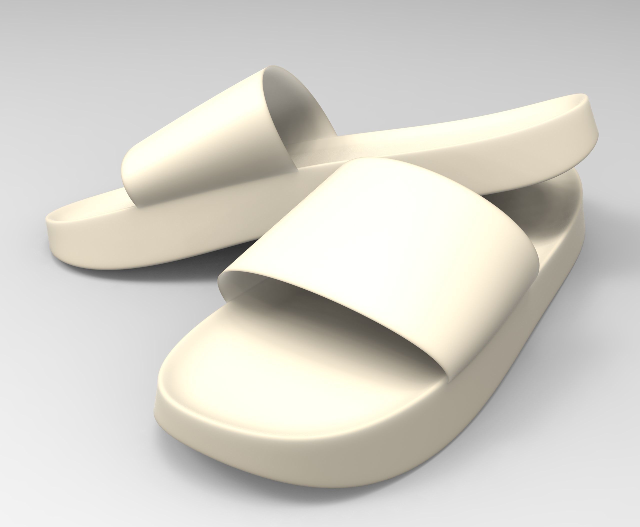 Sandals two 3D model_2