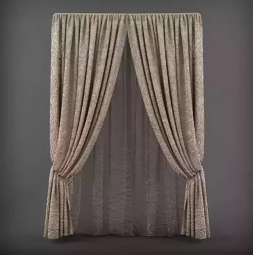 Curtain 3D model 29