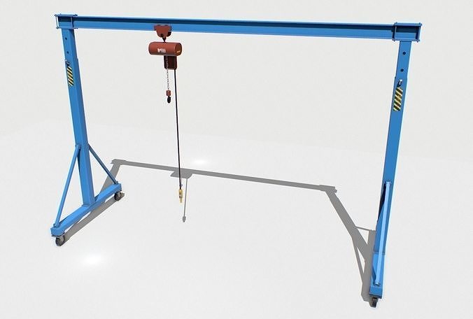 Gantry Crane 1 PBR Low-poly 3D model
