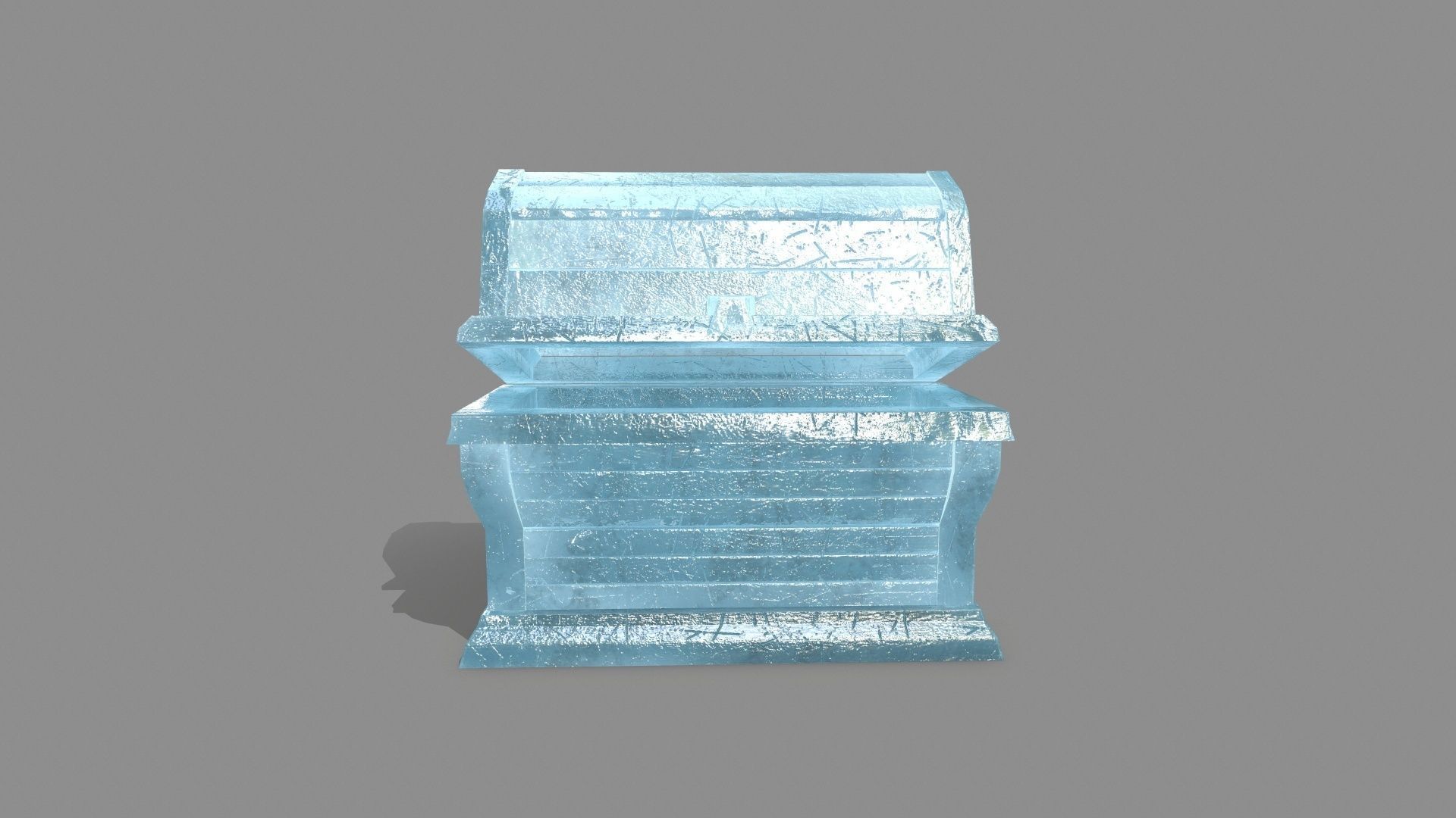 Chest ice box Low-poly 3D model_8