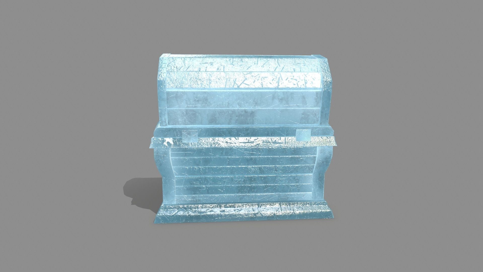 Chest ice box Low-poly 3D model_10