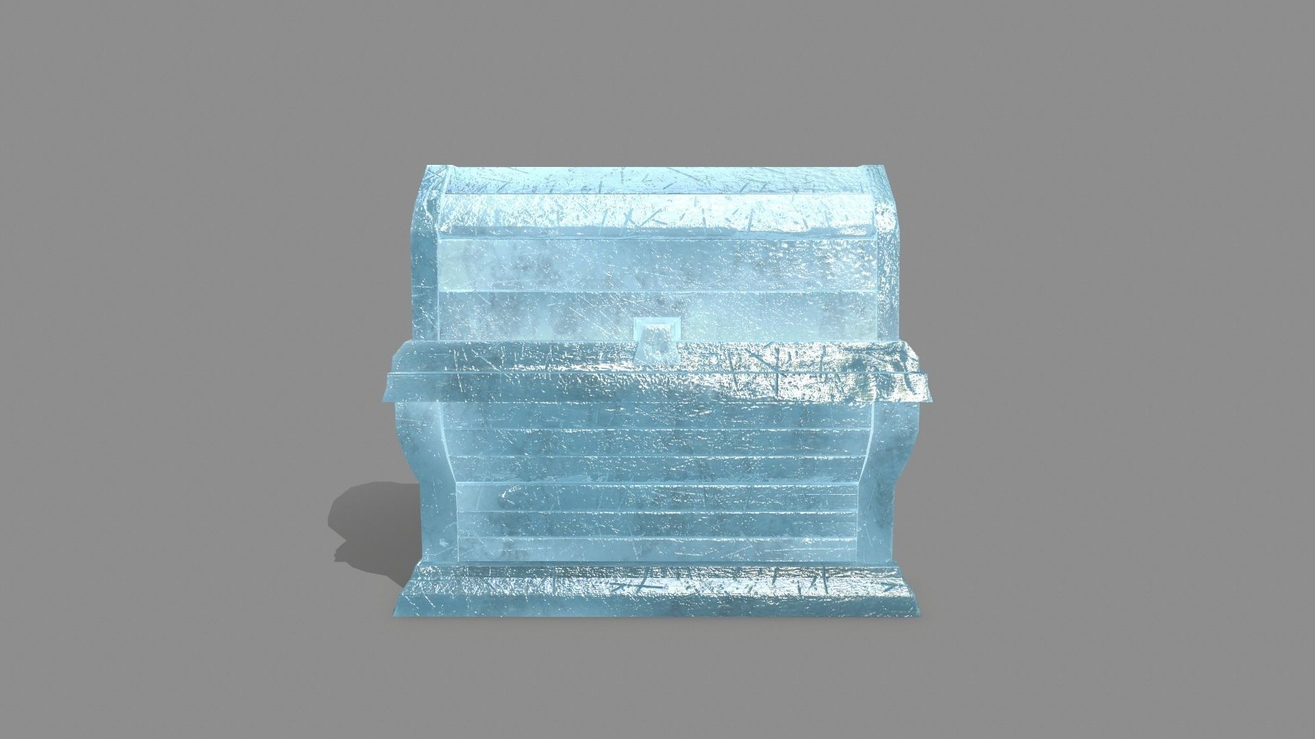 Chest ice box Low-poly 3D model_1