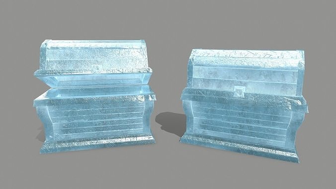 Chest ice box Low-poly 3D model