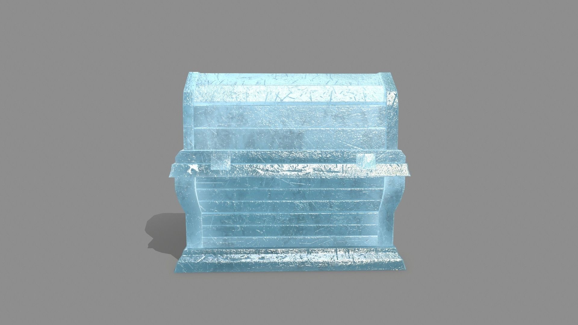 Chest ice box Low-poly 3D model_5