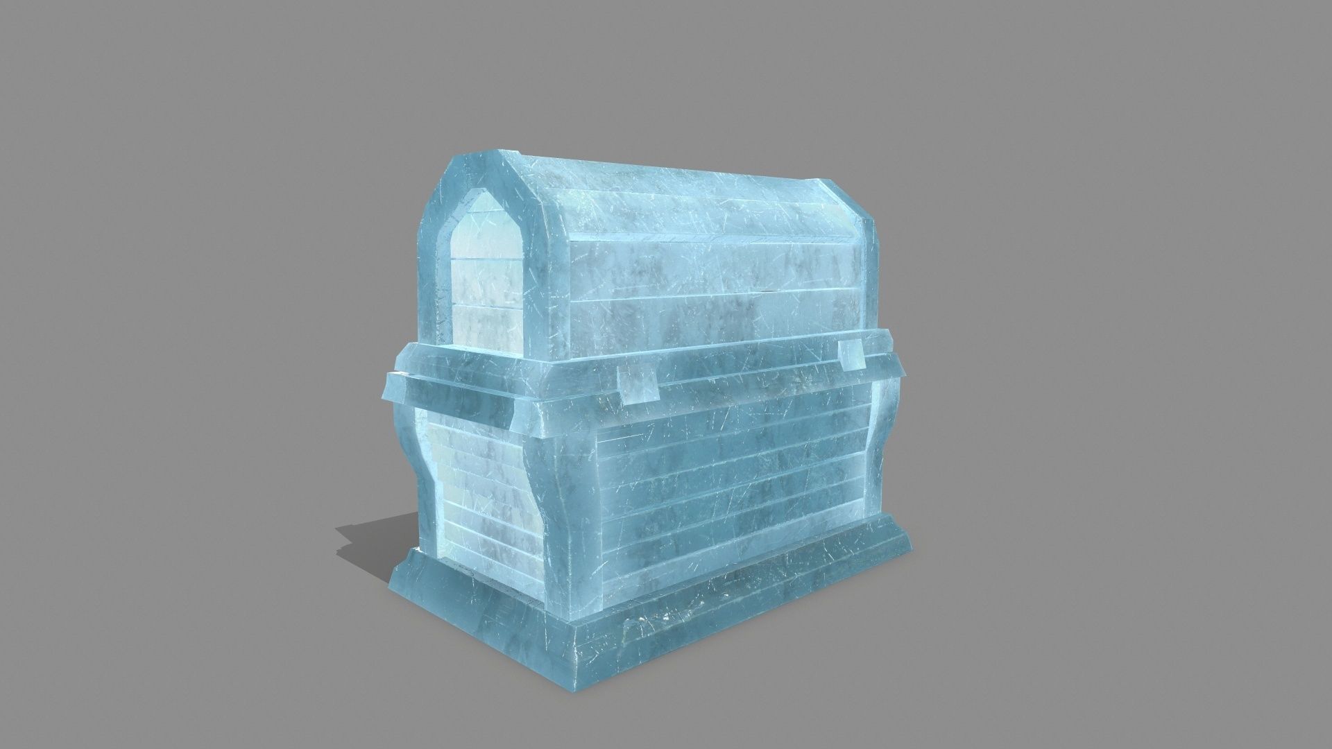 Chest ice box Low-poly 3D model_6