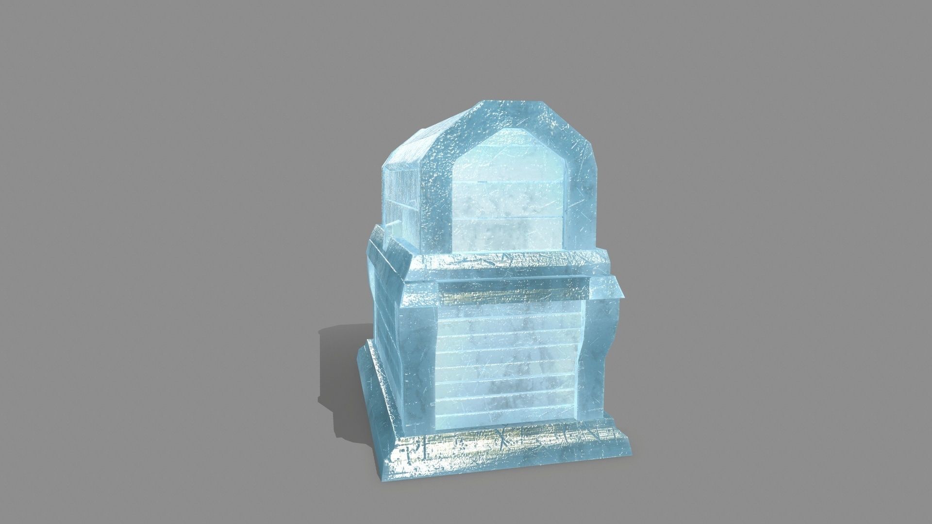 Chest ice box Low-poly 3D model_7