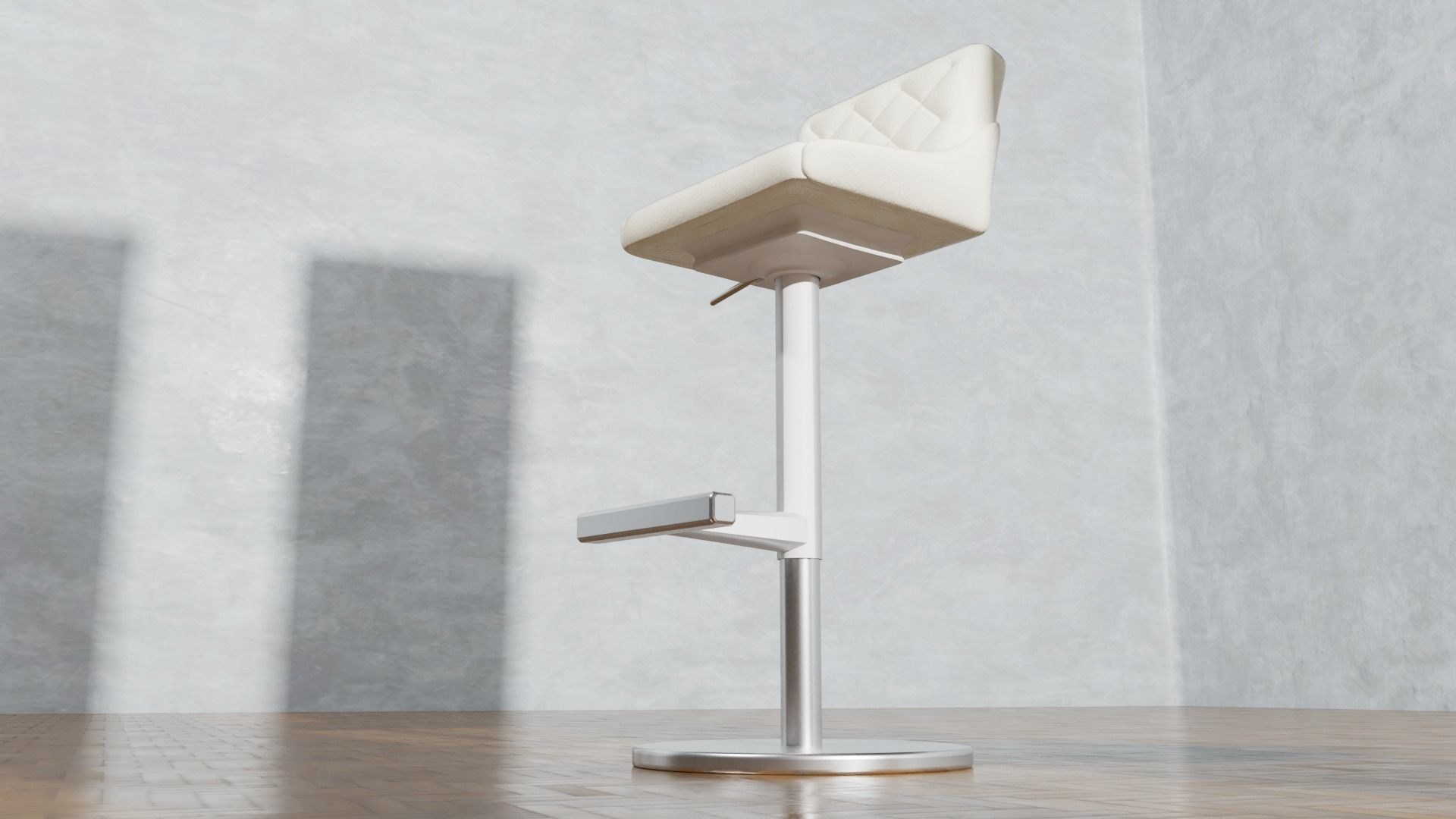 Bar Table Chairs Stools Barstool Game Ready 3D model_5