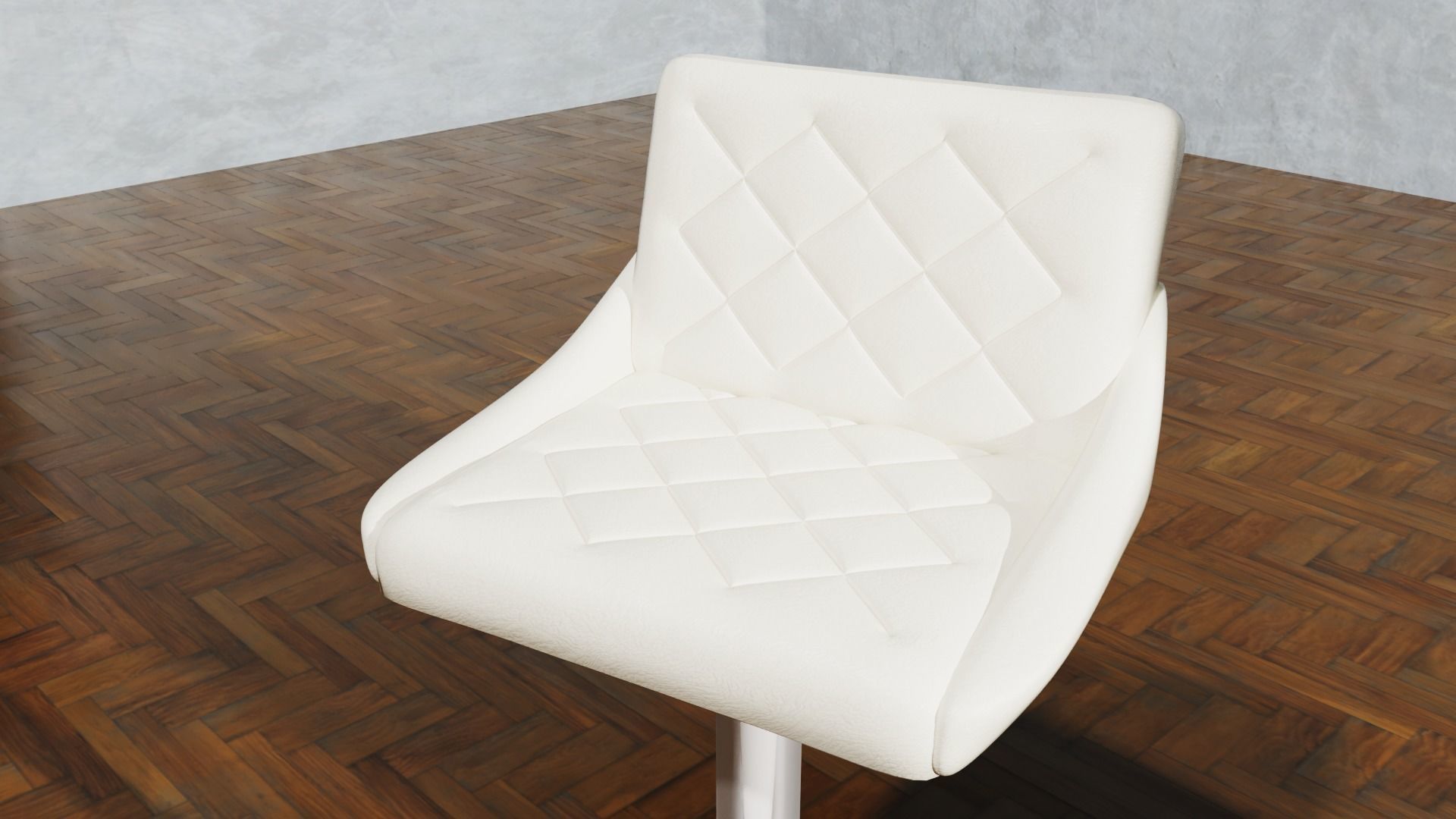 Bar Table Chairs Stools Barstool Game Ready 3D model_6