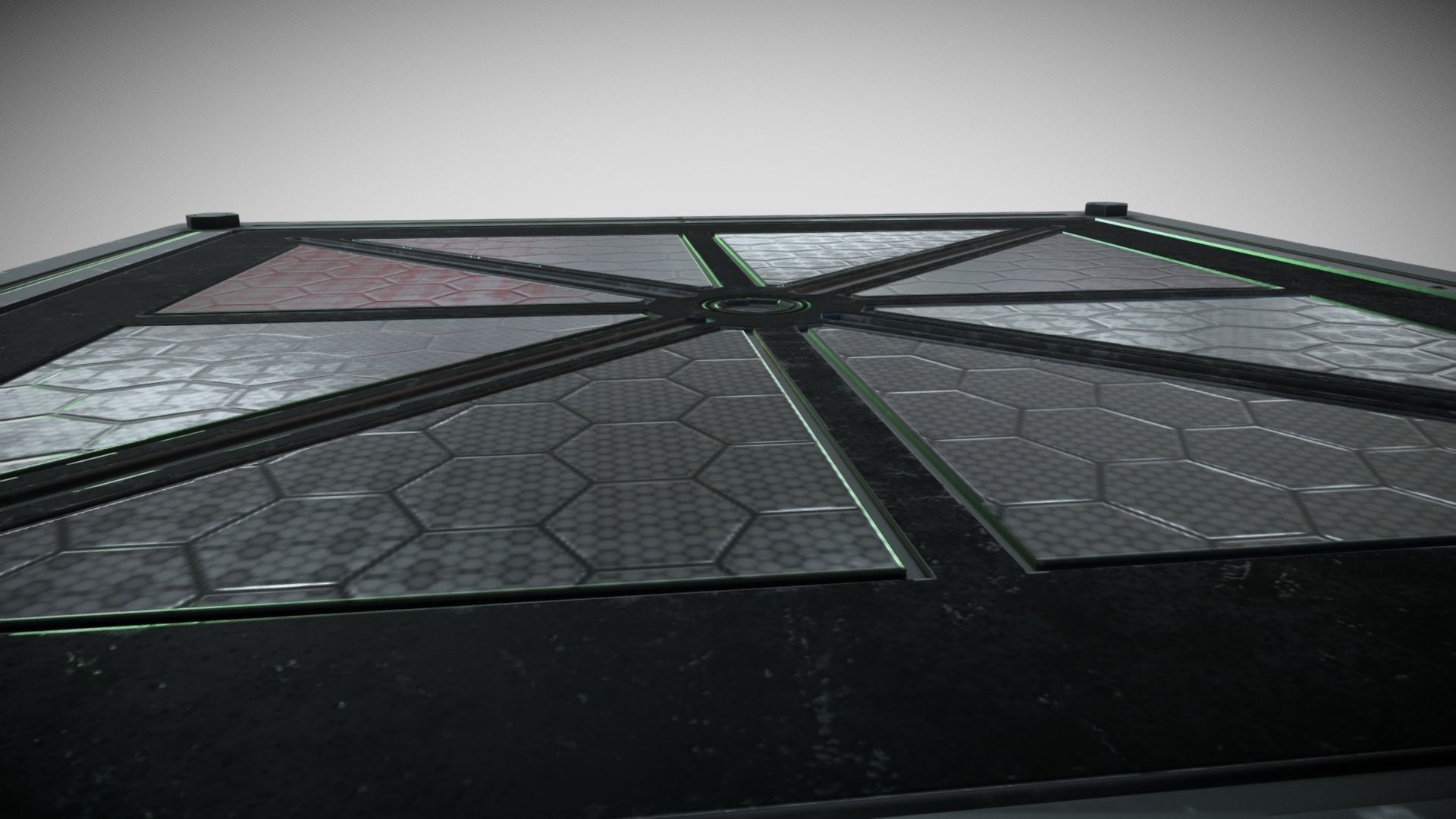Sci-fi Floor Plating Low-poly 3D model_5