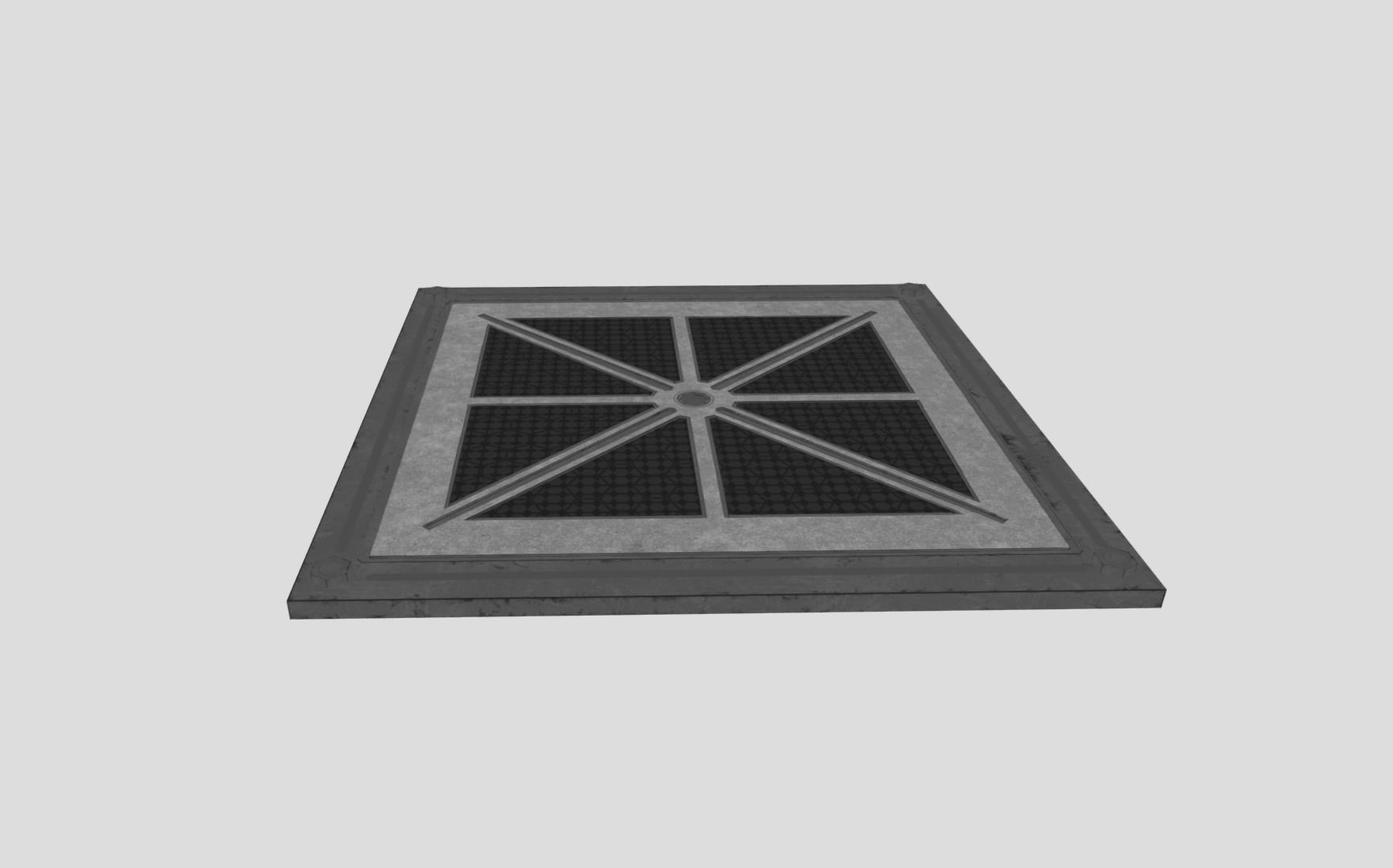 Sci-fi Floor Plating Low-poly 3D model_12