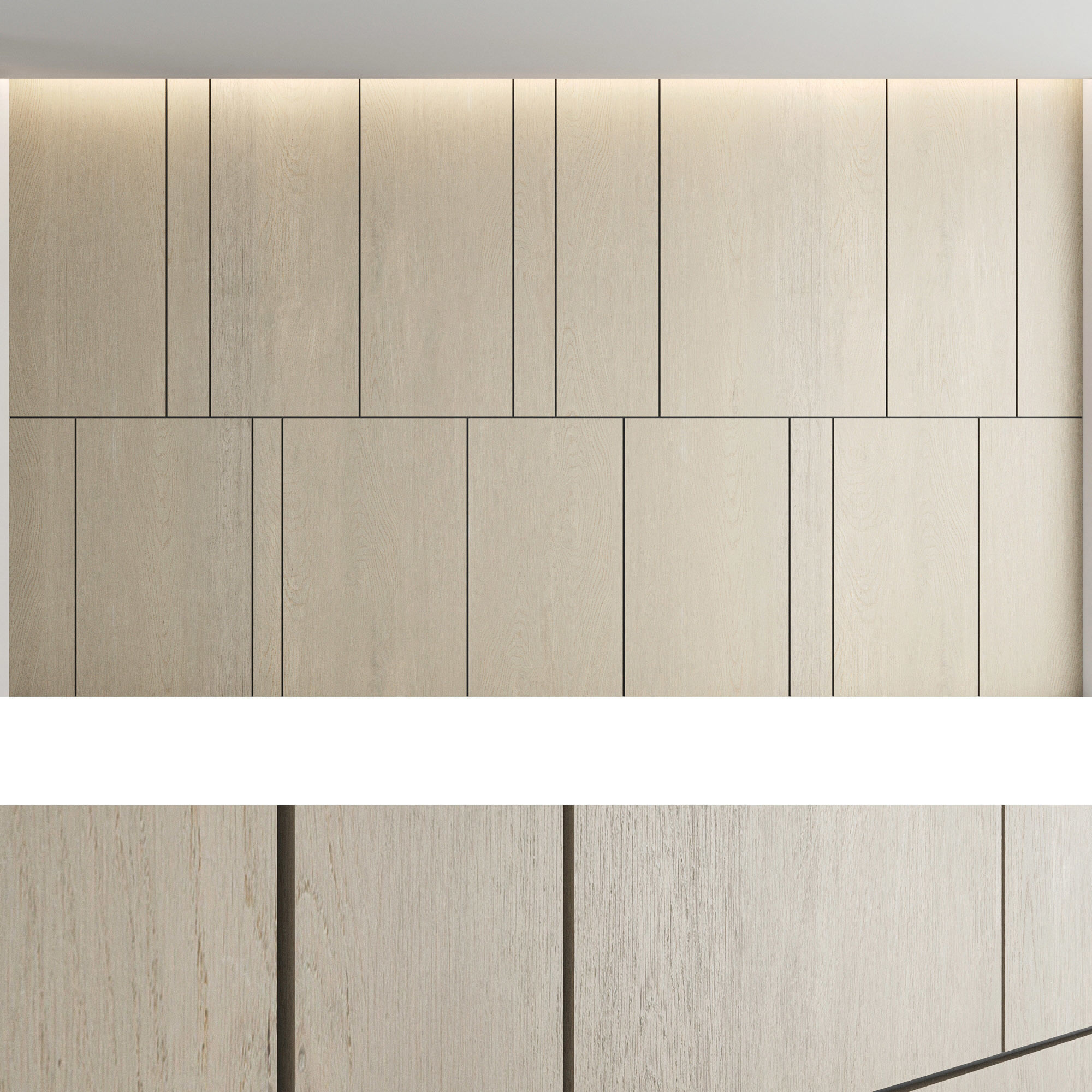 Decorative wall panel set 6 3D model_1