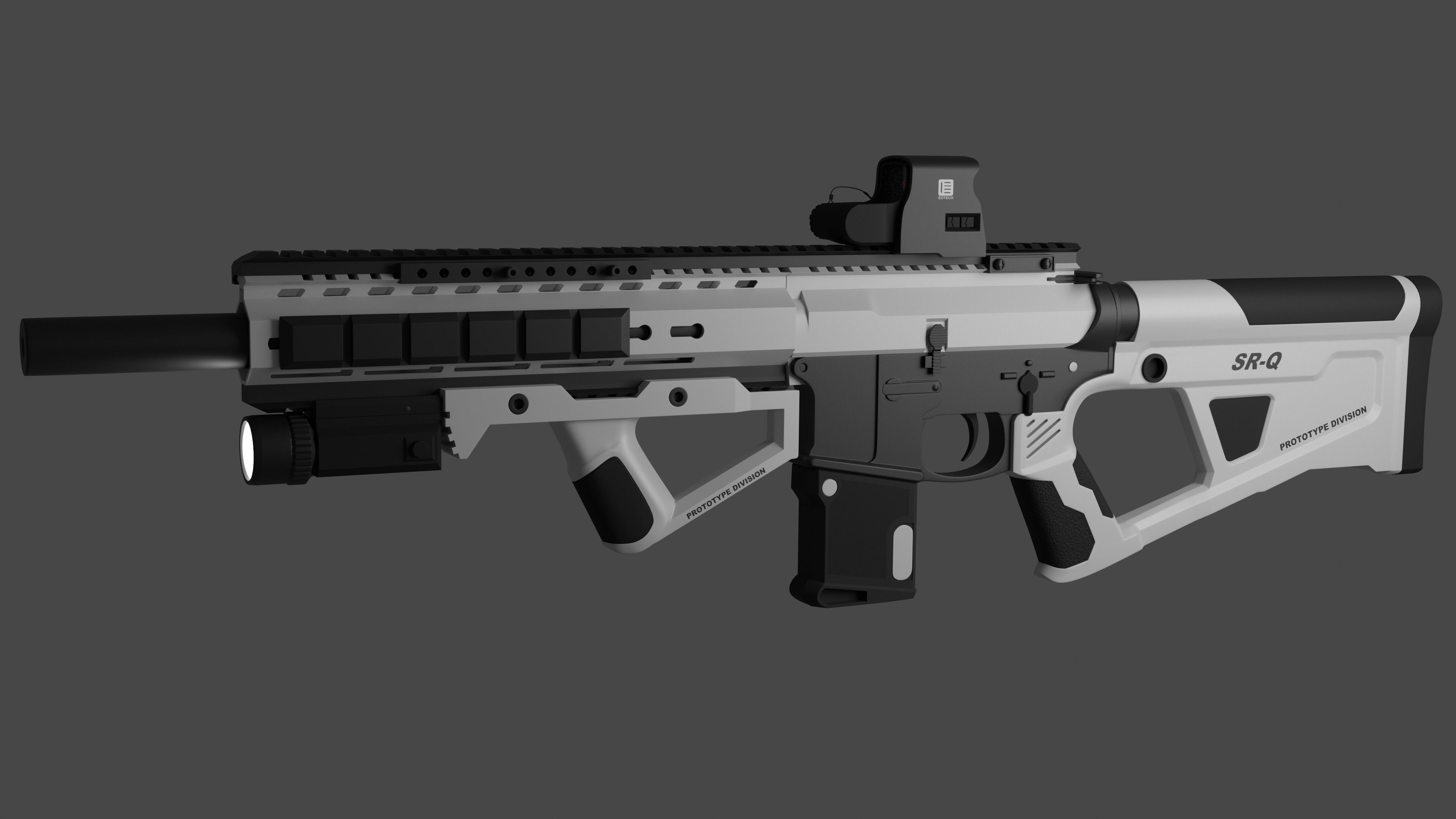 AR-15 Prototype Division 3D model_1