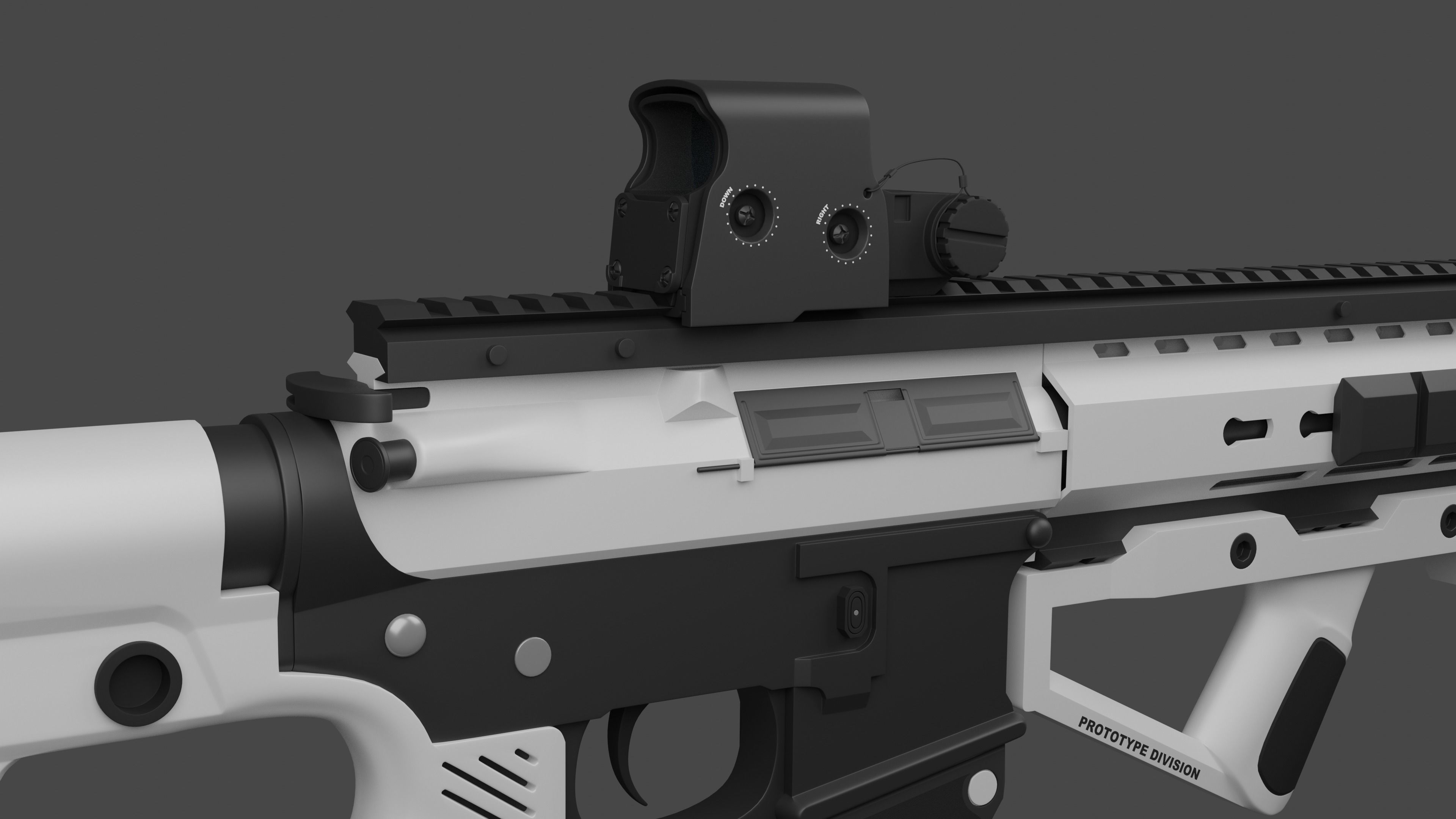 AR-15 Prototype Division 3D model_2