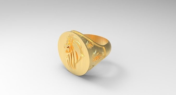 Lion - Ring 3D Print Model 3D print model