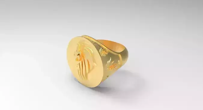Lion - Ring 3D Print Model 3D print model
