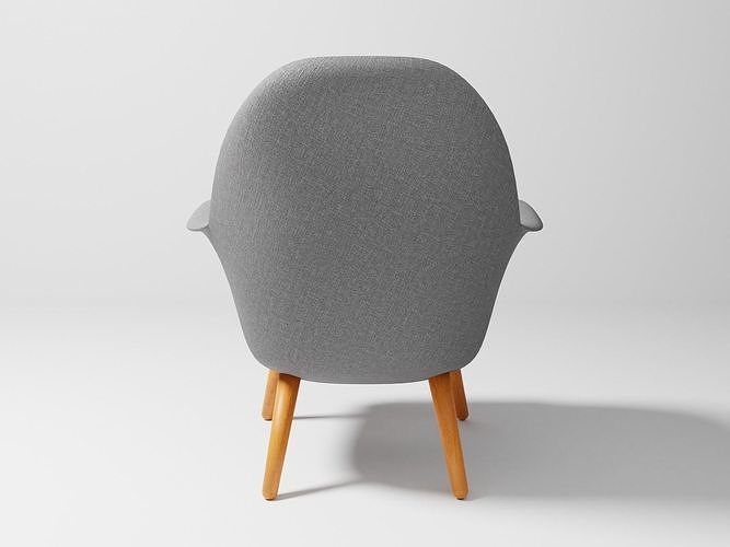 Swoon lounge chair 3D model 6