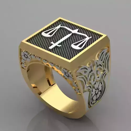 Justice - Ring 3D print model