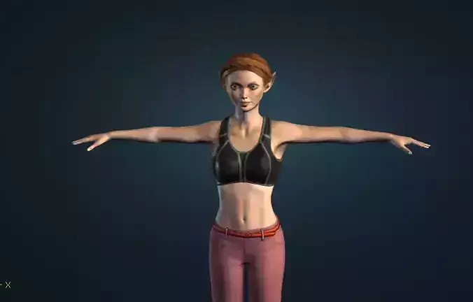 Highly Detailed and Realistic Elf Female 3D Model