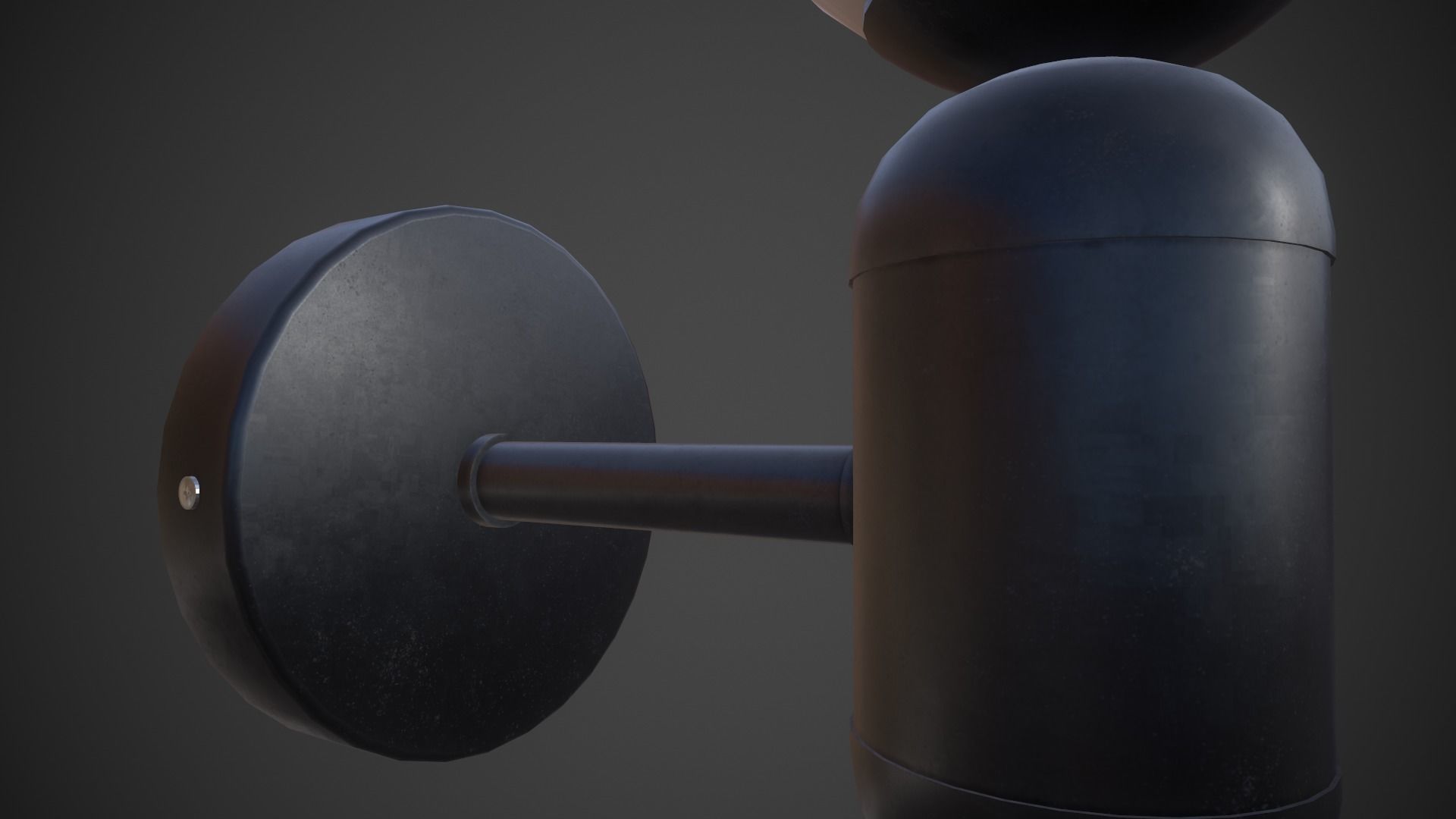 Night Lamp Wall Mounted Low-poly 3D model_8