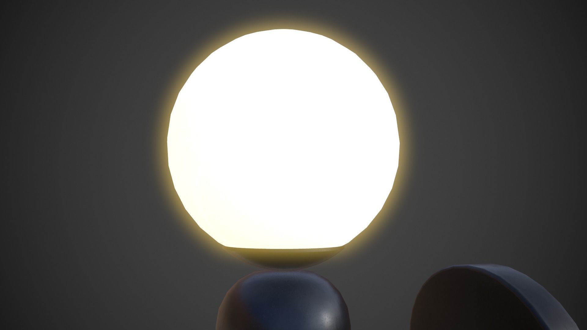 Night Lamp Wall Mounted Low-poly 3D model_10