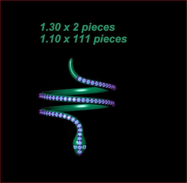 Snake - Ring 3D Print Model 3D print model_6