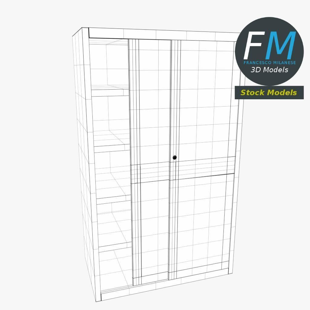 Office cabinet with sliding doors 3D model_7