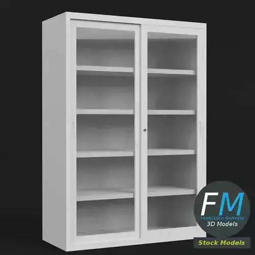 Office cabinet with glass doors