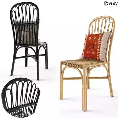 Cuprina Rattan Dining Chair Light Brown