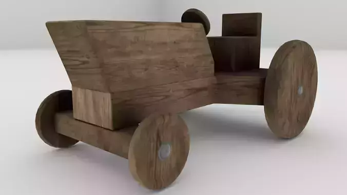 Wood Toy Tractor