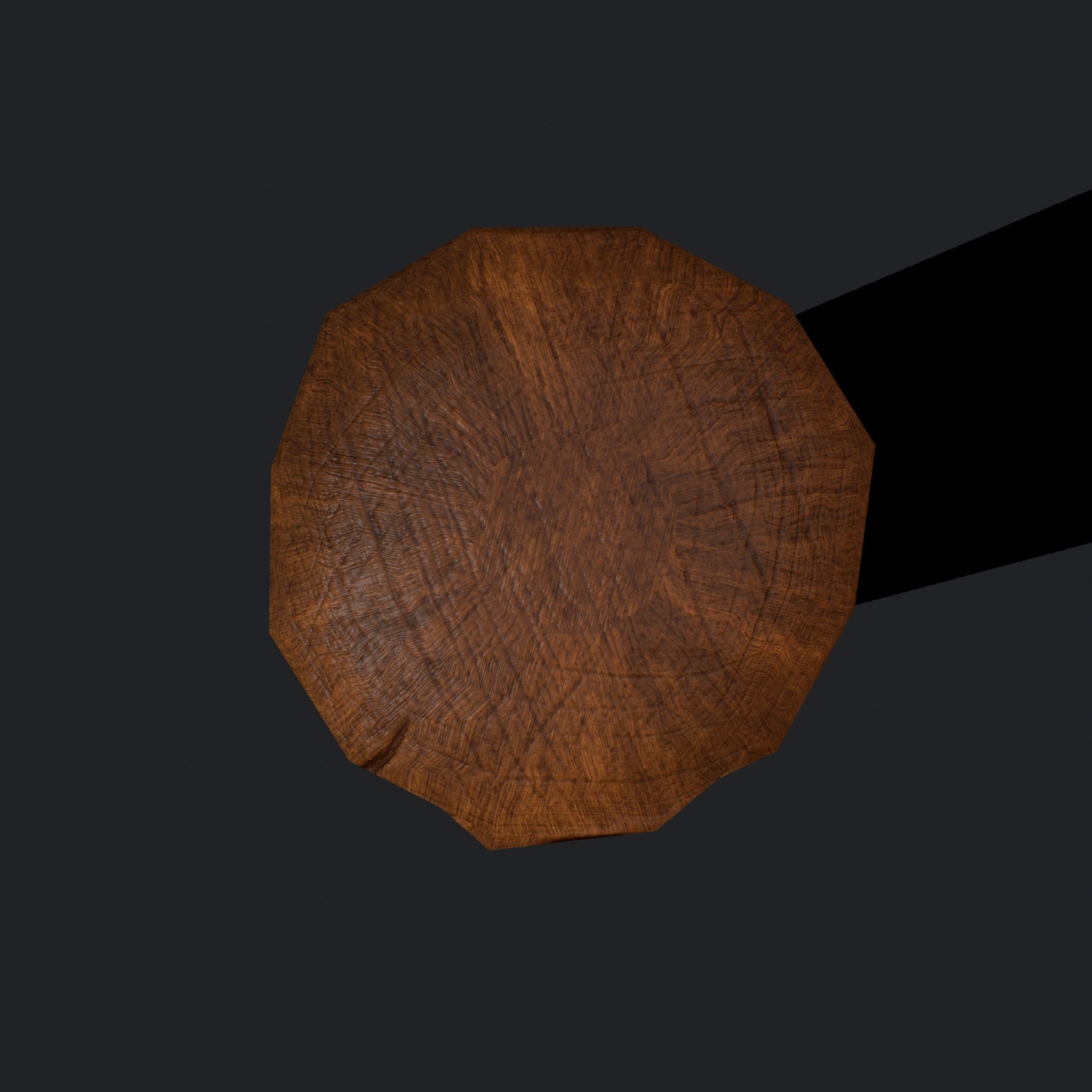 Medieval Wooden Toy Doll Low-poly 3D model_11