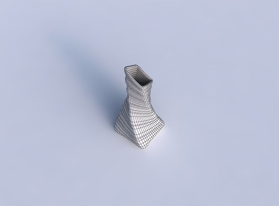 Vase twisted squeezed and bent quadratic 2 with smooth horizo... 3D print model_6