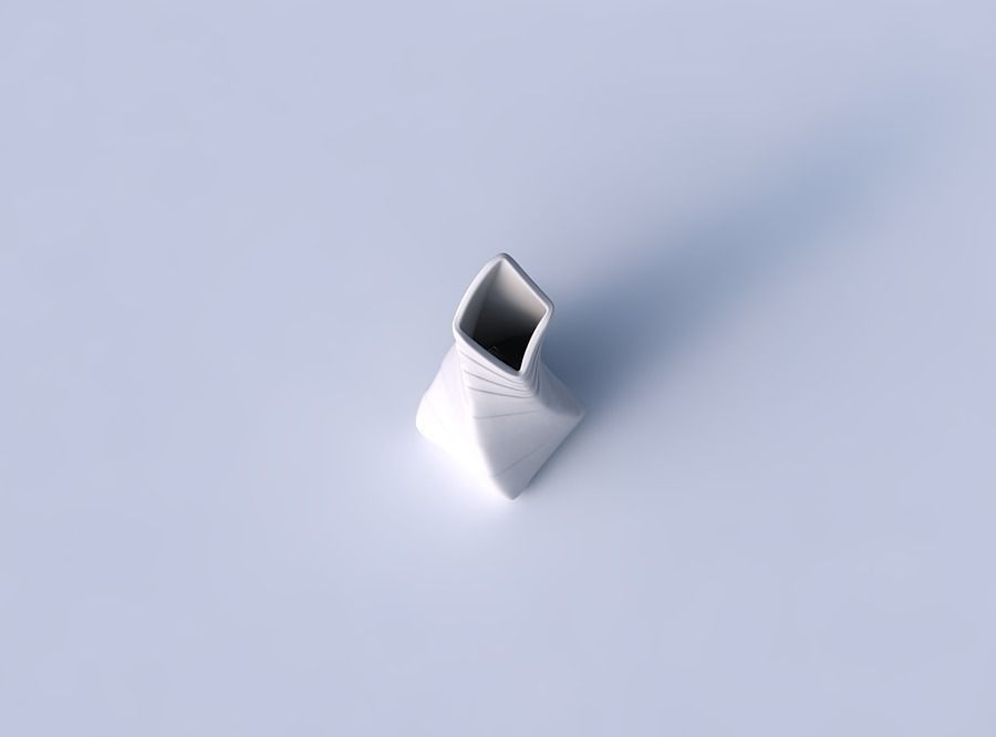 Vase twisted squeezed and bent quadratic 2 with smooth horizo... 3D print model_2
