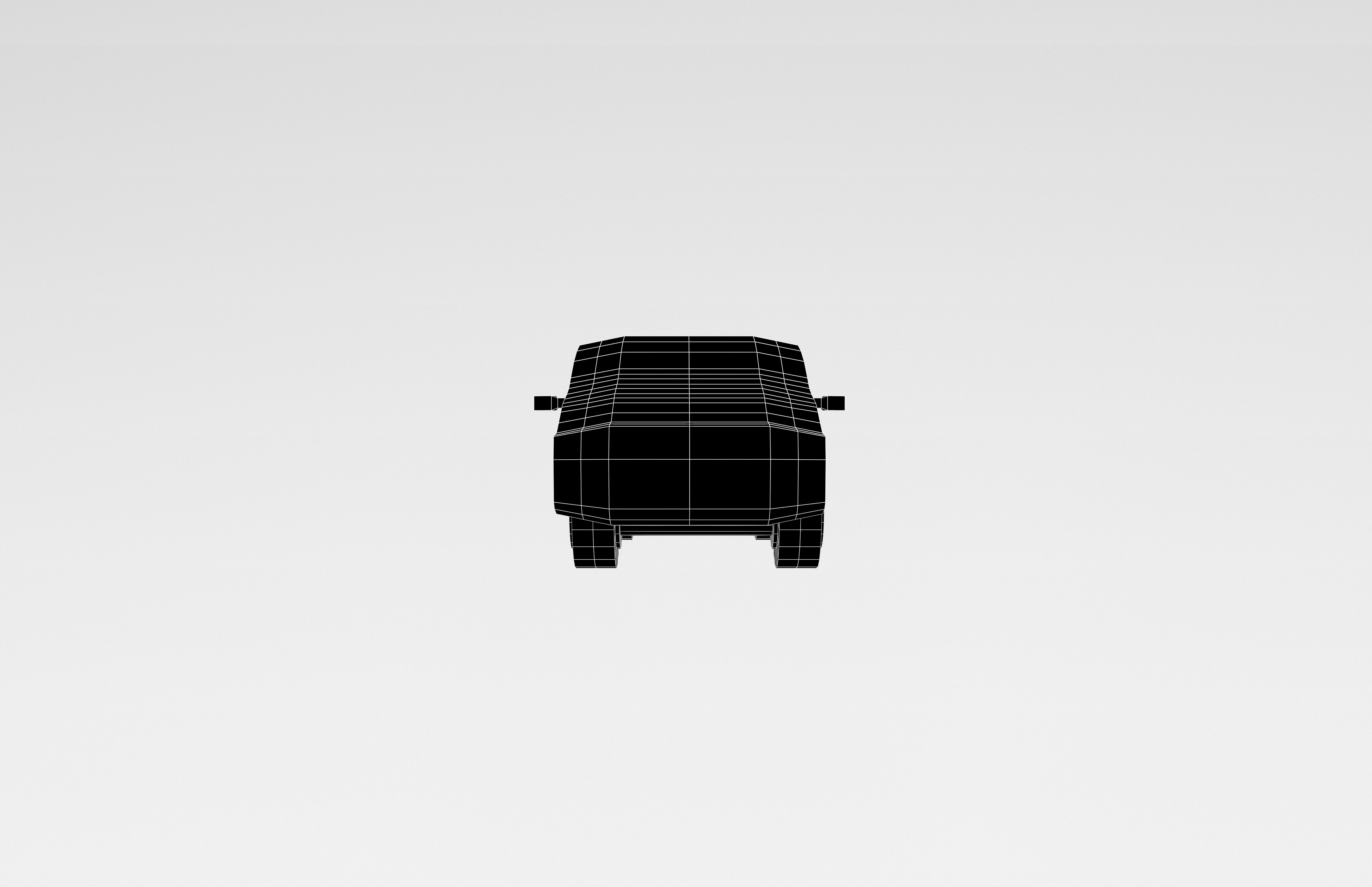Low Poly Car 0004 Low-poly 3D model_6