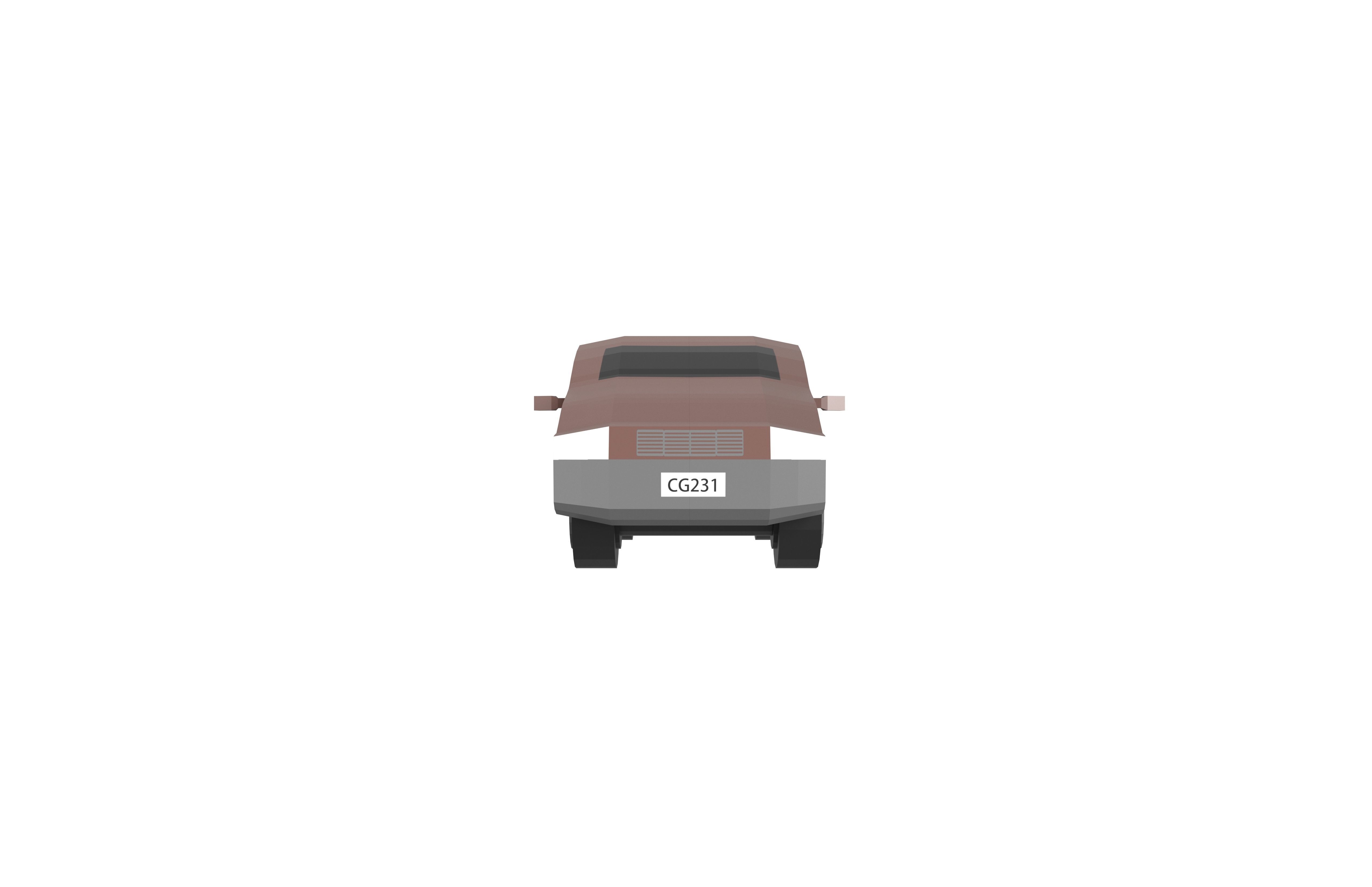 Low Poly Car 0004 Low-poly 3D model_1