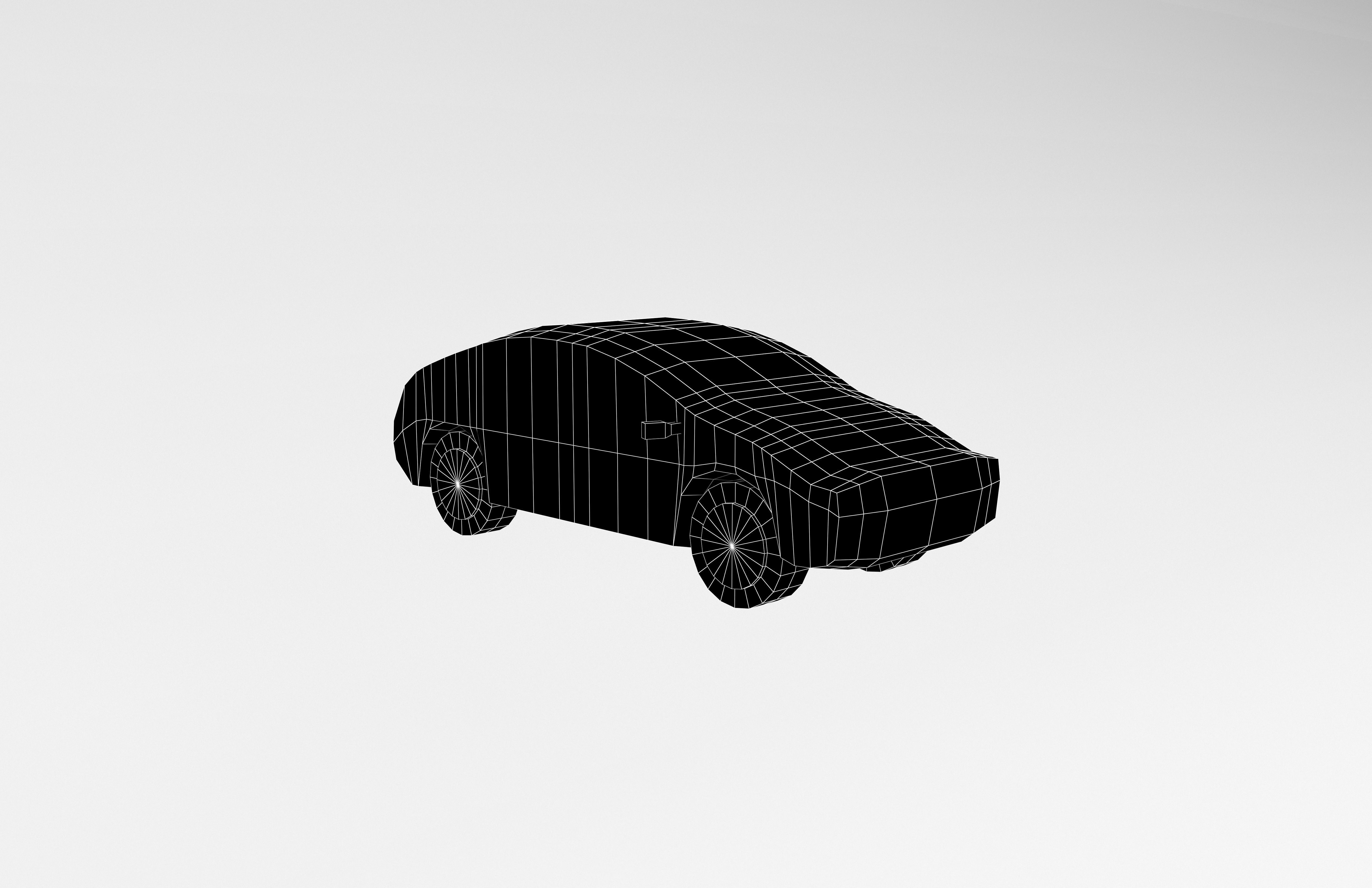 Low Poly Car 0005 Low-poly 3D model_7