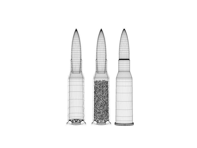 Structure Of Bullet 3d Model Cgtrader Structure Of Bullet 3d Model Cgtrader