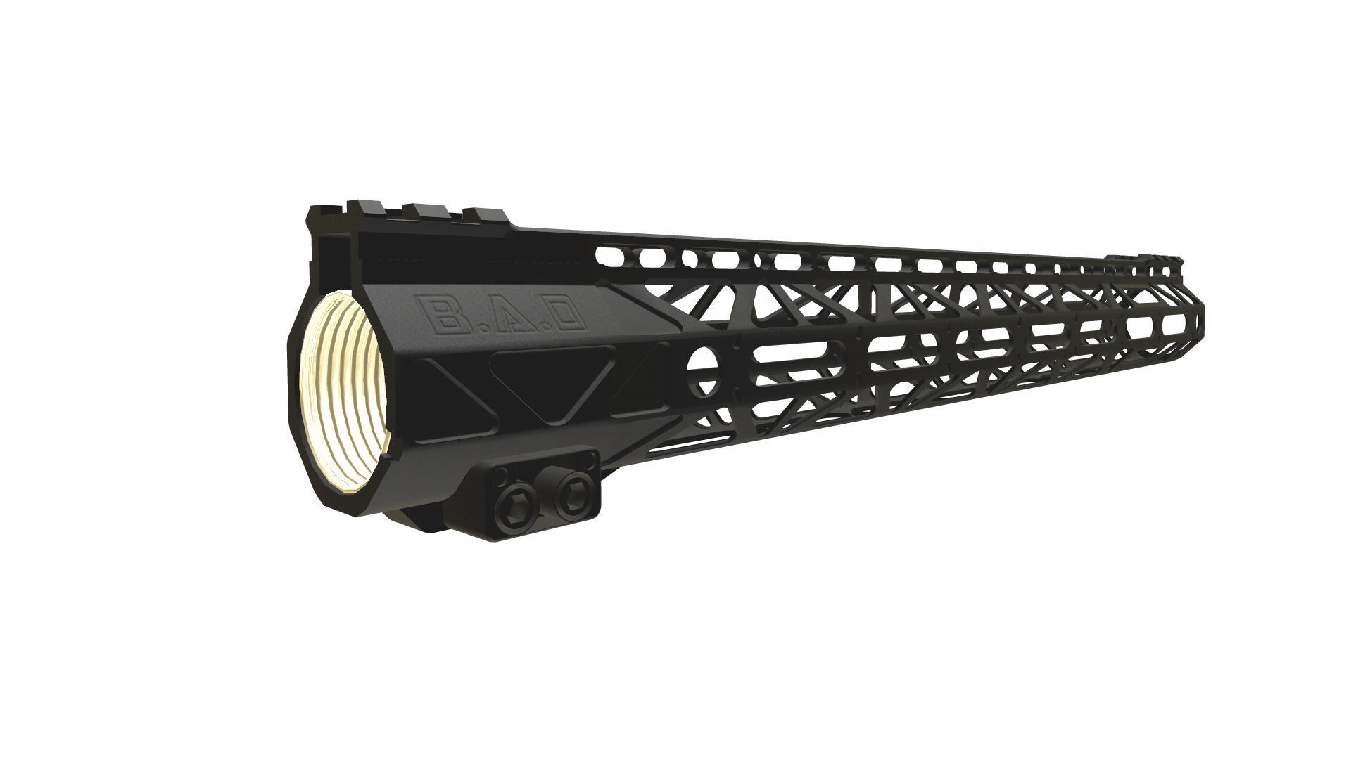 Battlearms Rigidrail MLOC BAD Handguard PBR Low-poly 3D model_23