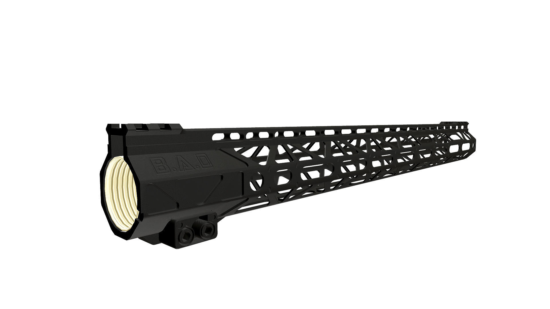 Battlearms Rigidrail MLOC BAD Handguard PBR Low-poly 3D model_24