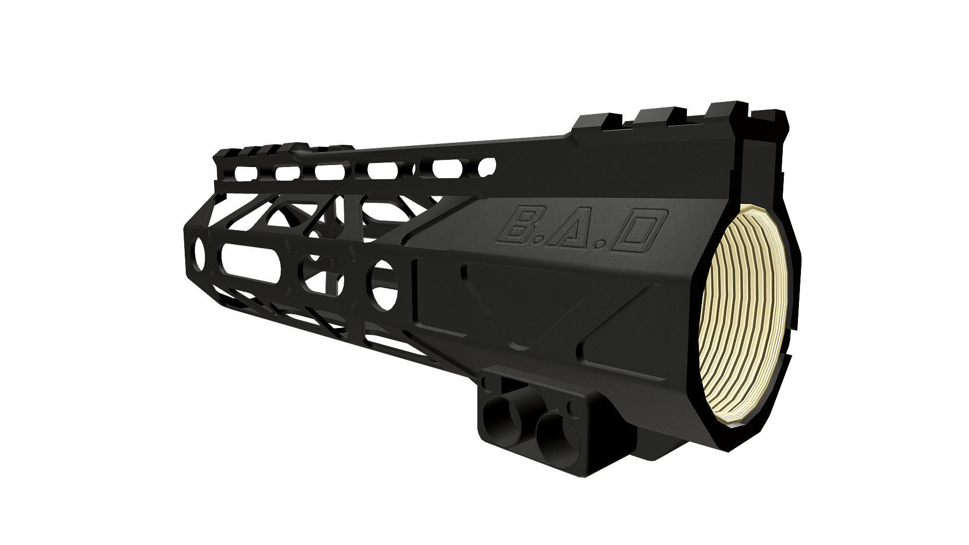 Battlearms Rigidrail MLOC BAD Handguard PBR Low-poly 3D model_25