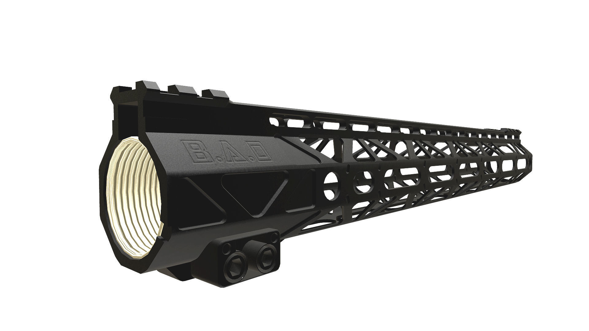 Battlearms Rigidrail MLOC BAD Handguard PBR Low-poly 3D model_22