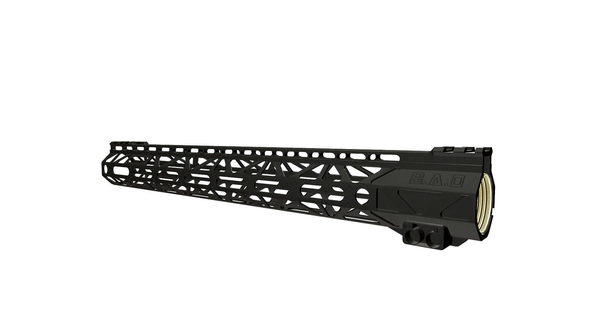 Battlearms Rigidrail MLOC BAD Handguard PBR Low-poly 3D model_28