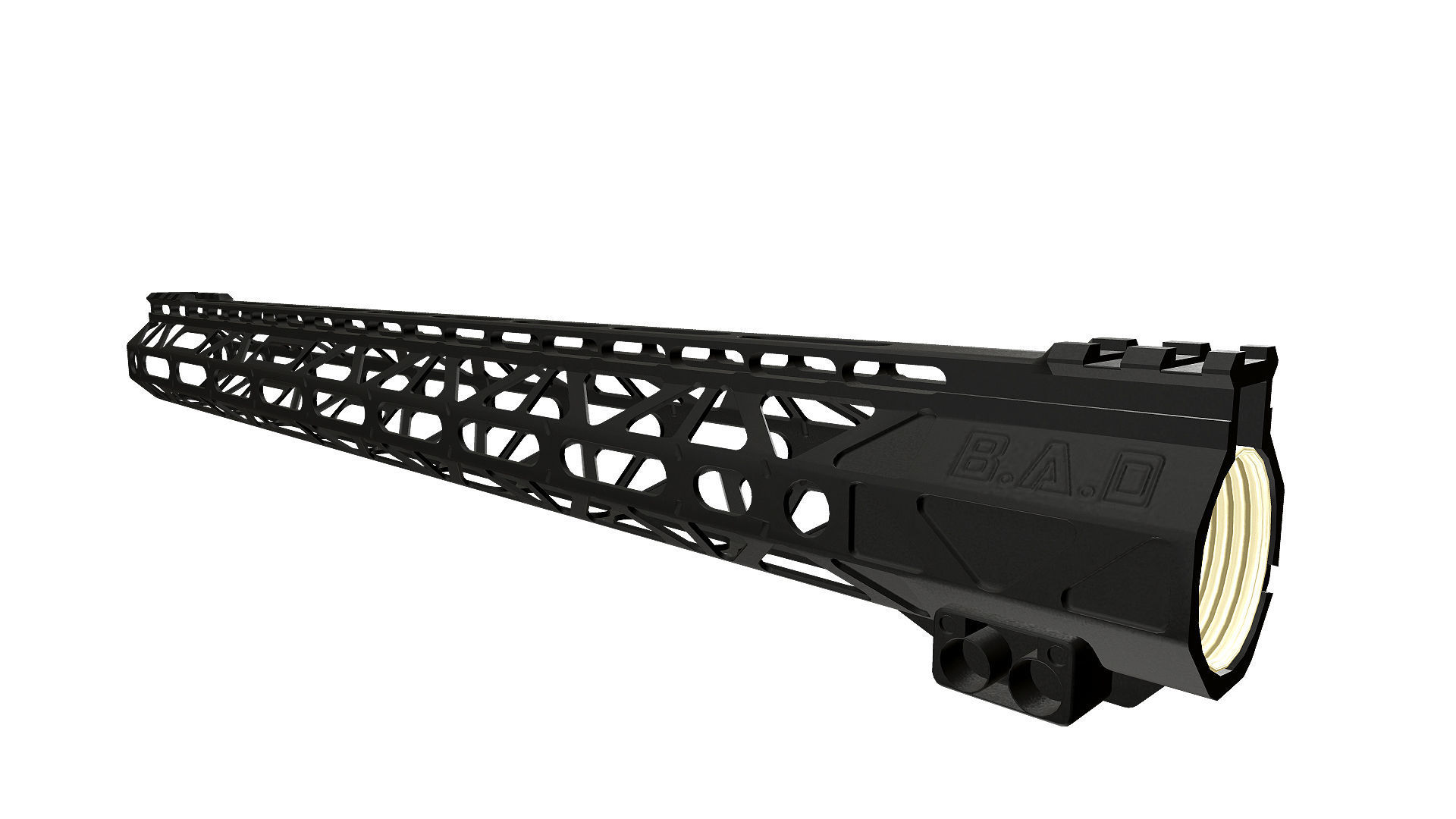 Battlearms Rigidrail MLOC BAD Handguard PBR Low-poly 3D model_29