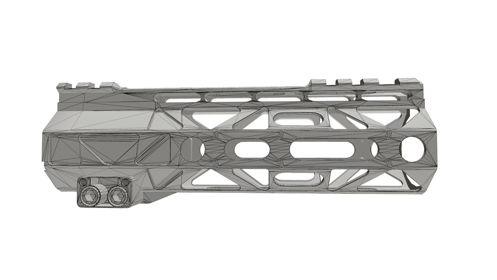 Battlearms Rigidrail MLOC BAD Handguard PBR Low-poly 3D model_30
