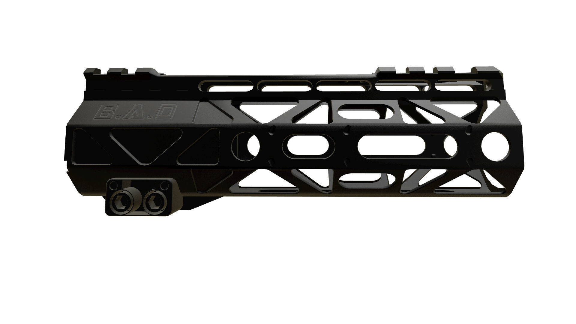 Battlearms Rigidrail MLOC BAD Handguard PBR Low-poly 3D model_6