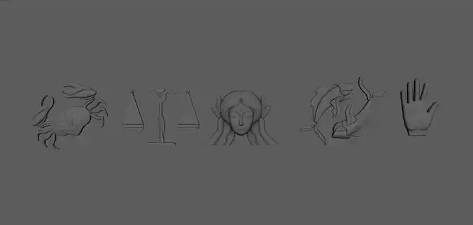 ZodiacSigns 3d model 