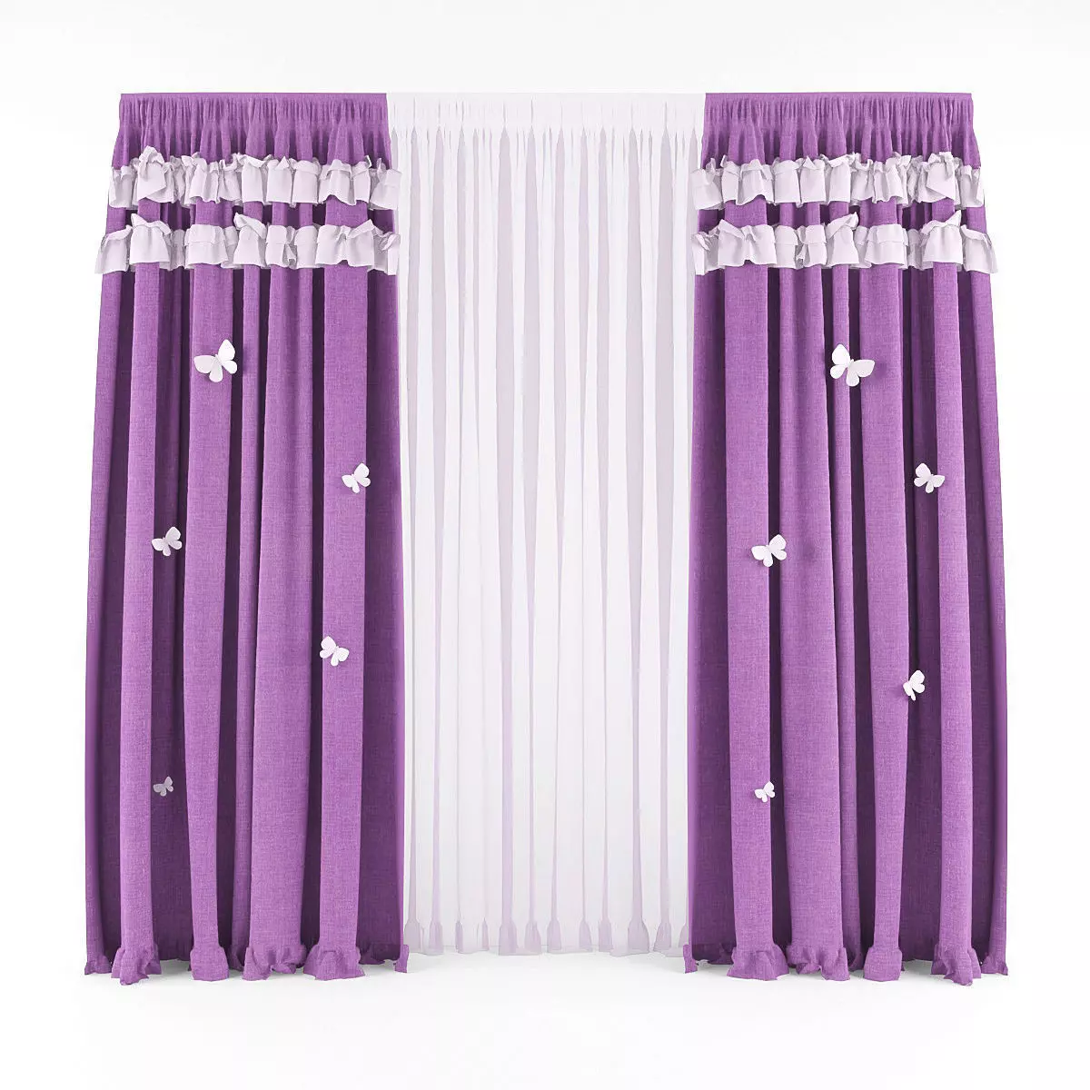 Curtain 3D model 33 3D model_0