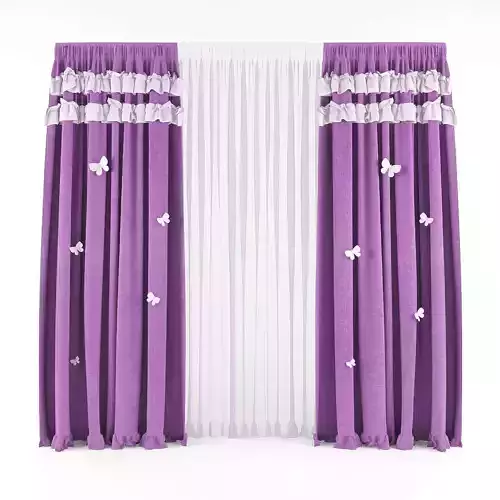 Curtain 3D model 33