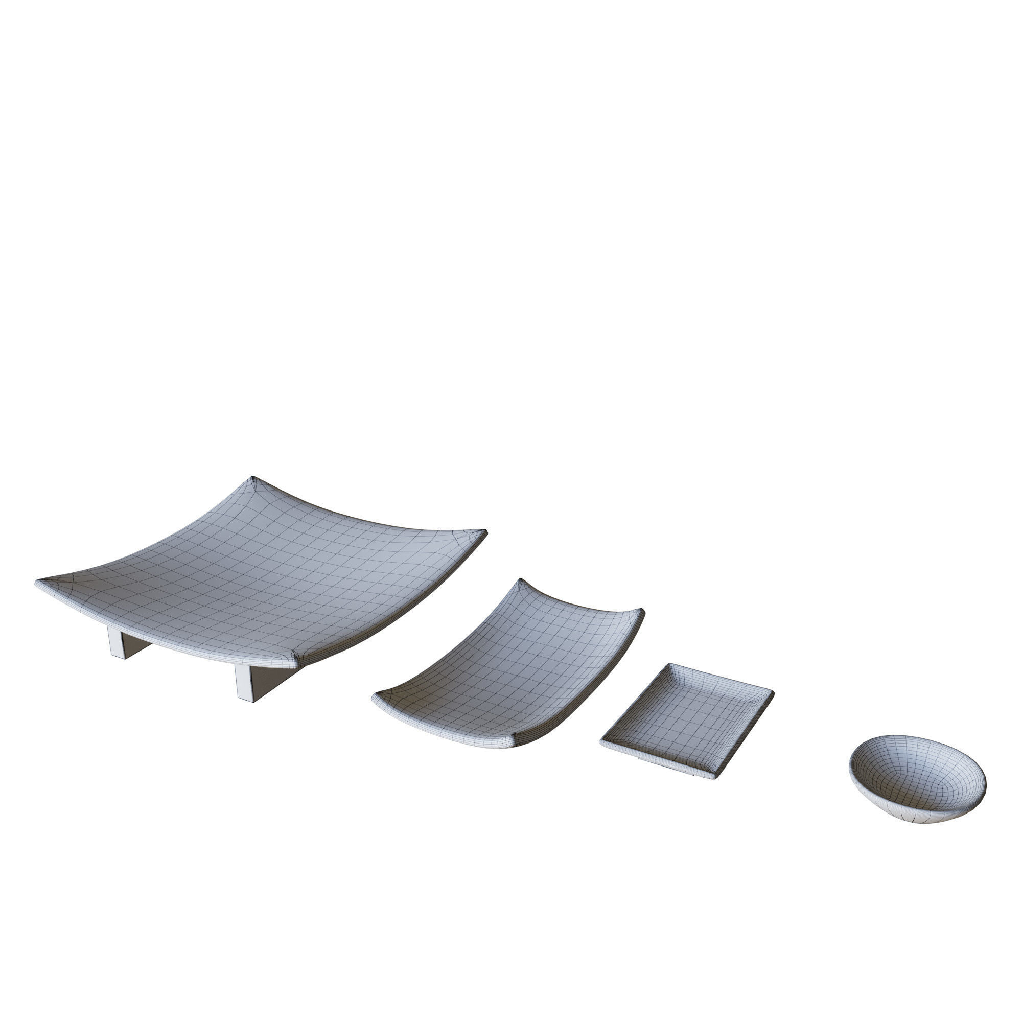 Sushi Plates 3D model_3