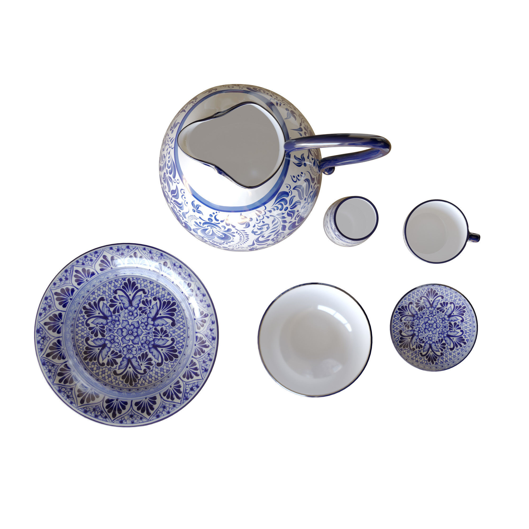 Talavera Plates 3D model_3